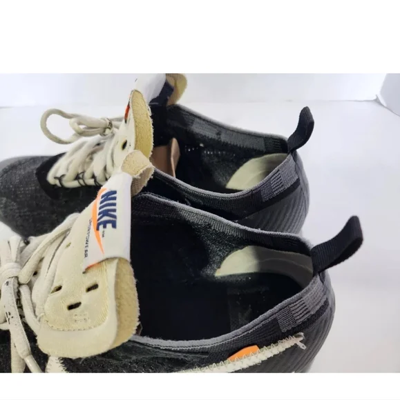 Nike Air Mens Black Off-White Vapormax Flyknit Athletic Shoes US 10 - Picture 6 of 11
